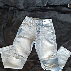 Arizona Jean Company Light Blue Mom Jeans